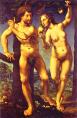 Adam and Eve in Paradise. c. 1525. Oil on panel. Gemäldegalerie, Berlin, Germany